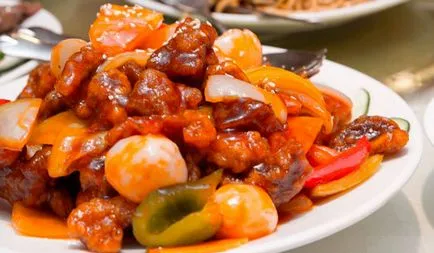 Csirke édes-savanyú mártással kínai recept sposhagovyi fotók és videók