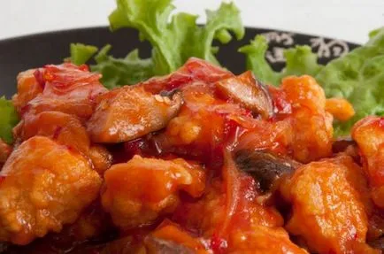 Csirke édes-savanyú mártással kínai recept sposhagovyi fotók és videók