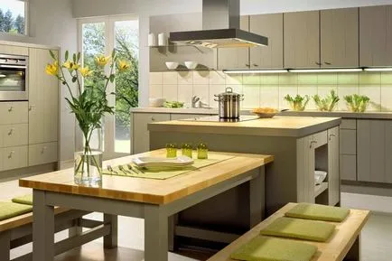 Bucătărie în exemple de fotografii în stil eco și clearance-ul propriu-zis