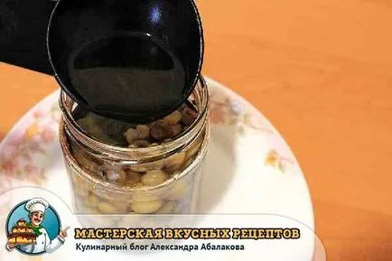 A pácolt gombát az otthon - a recept egy fotó