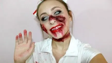 Nurse Halloween smink lépésről lépésre