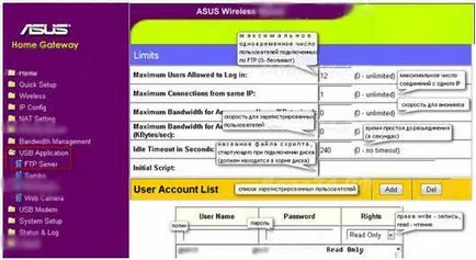 Beállítása router ASUS RT-N16 (ASUS WL-500gv2