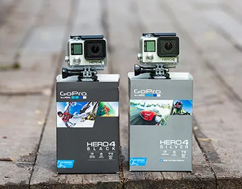 camera de acțiune Privire de ansamblu argint GoPro hero4 sau negru