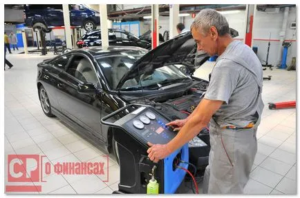 Echipament de rechargare de climatizatoare de autovehicole