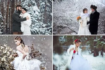 A kép a menyasszony téli 2017 - fotó és videó