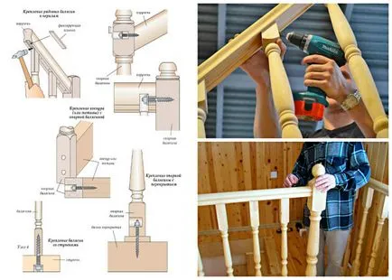Odnomarshevaya стълби с ръцете си в дърво и метал
