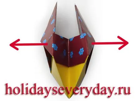 coș Origami (schema detaliată), în fiecare zi de o vacanță