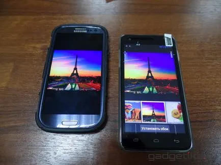 Ips Foto comparații ecrane și Super AMOLED