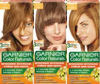 A színpaletta haj Garnier