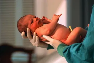 Először levegőt egy újszülött