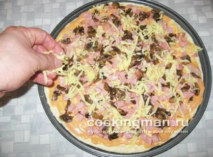 Пица с наденица - готвене за мъже
