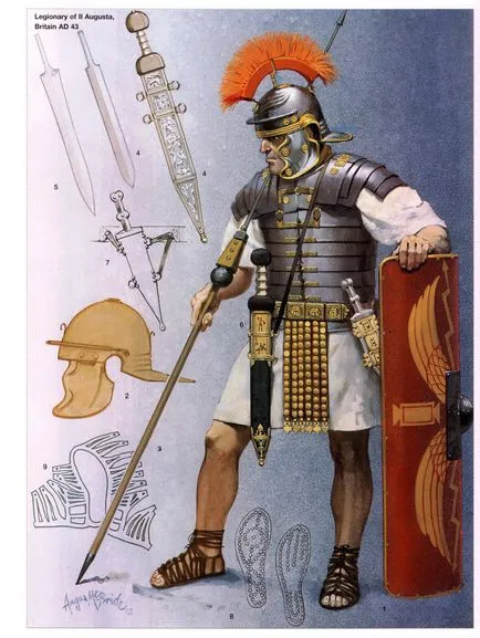 Páncélzatban a római hadsereg Lorica segmentata, Hadtörténeti Portál