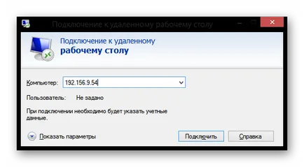 Csatlakozás távoli asztali Windows 8