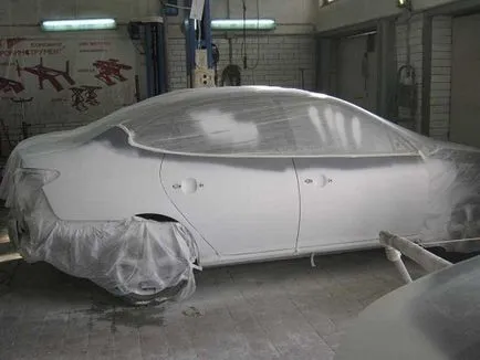 A jármű előkészítése test festés - lesz, mint az új!