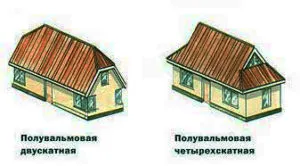 Poluvalmovaya покрив с ръцете си