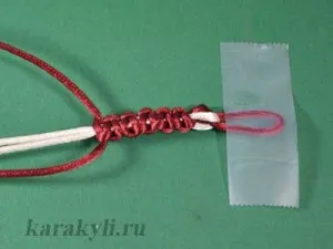 Simplu noduri drepte Fenichka - un ornament pentru fete, Scribble