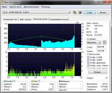 Minőség-ellenőrzés megírt lemezek xbox 360 nero DiscSpeed