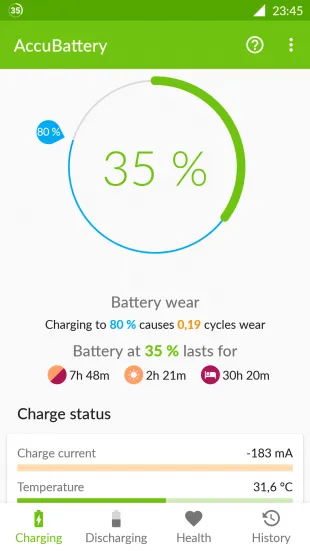 Accubattery за андроид ще проверява батерията и увеличи своя експлоатационен живот