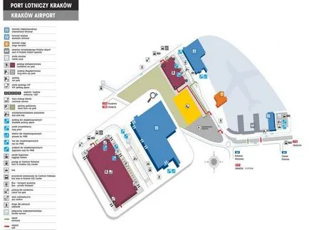 tablouri de bord online Aeroportul Cracovia John Paul al II; Cum se ajunge acolo; diagrama de aeroport, site-ul oficial