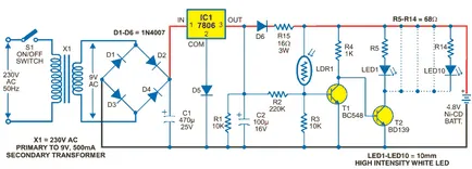 iluminat de urgență în casa cu idei proprii de circuit video de mâini