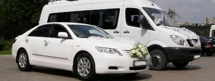 Наемете ван с шофьор за сватба