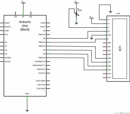 Arduino изход текст на LCD дисплея 1602 роботика клас