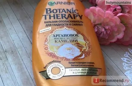 Balsam de clătire Terapia cu Garnier Botanic ulei de argan si extract de Camellia -