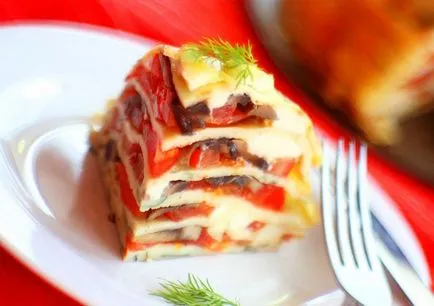 Palacsinta torta paradicsom - recept fotókkal, hogyan kell főzni egy finom házi