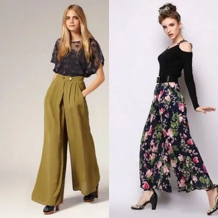 pantaloni Palazzo (57 poze) ce să poarte, care sunt, imagini largi de moda din 2017