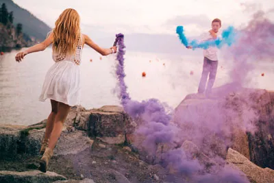 fum de culoare pentru o fotografie nori sesiune frumusete colorate, din nou de vacanță!