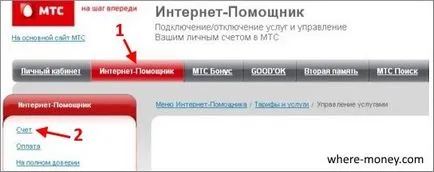 Подробно фактуриране MTS - разпечатка на разговорите и SMS чрез Интернет