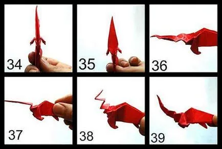 Noi facem origami dragon - face cu mâinile lor