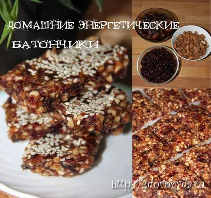 Energy bar saját kezűleg - a recept