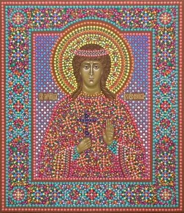 Icoana sfântă Martyress ventrilica (Virineya) Edessa