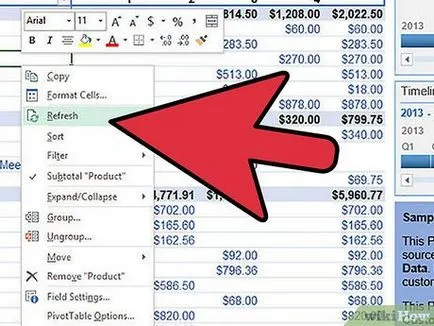 Cum să adăugați date la ms PivotTable Excel