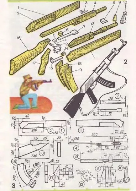 Както от дърво, за да Калашников пушка от дърво
