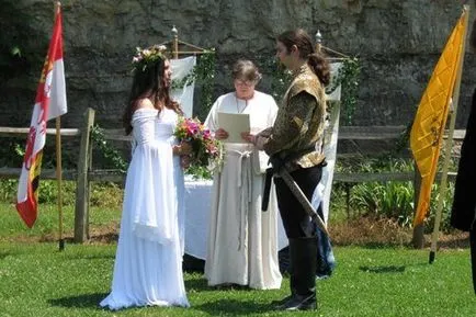 A szkript az esküvő a stílus a középkor - 12 esküvők