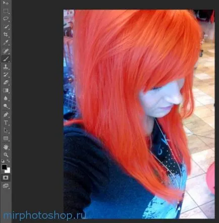Cum pentru vopsirea părului în Photoshop, Photoshop și efecte foto on-line