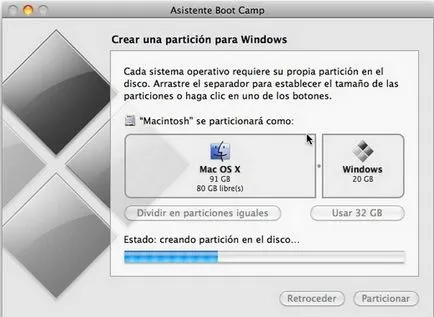 Cum se instalează Windows pe un Mac, fără demolarea Mac OS X sistem