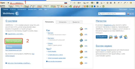 Cum să se înregistreze o pungă în WebMoney