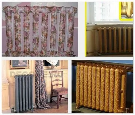 Cum de a decora vechi din fontă radiator baterie