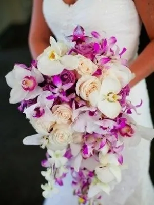 Esküvői csokor orchidea
