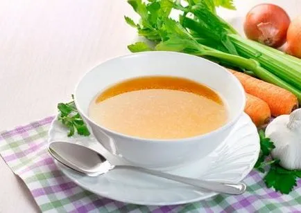 Supe pentru sugari - retete pentru modul de a găti sugari supa (legume, mazăre, carne de pui)
