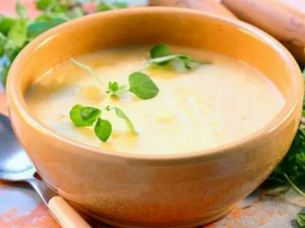 Supe pentru sugari - retete pentru modul de a găti sugari supa (legume, mazăre, carne de pui)