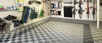 Гранитогрес на пода на гаража за избора и кокошките си ръце, фото и видео