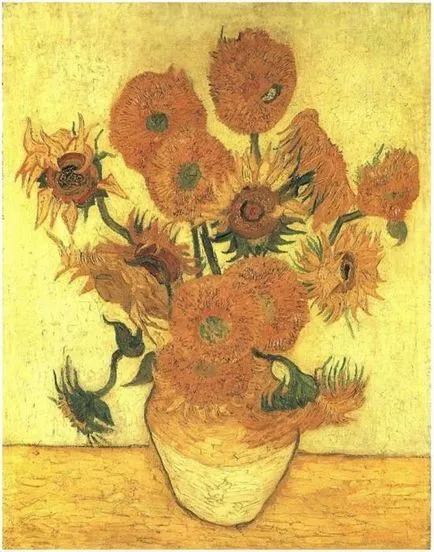 Pictura „Floarea soarelui“ - o capodoperă celebru de Vincent Van Gogh