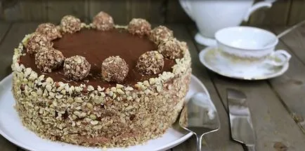 Classic torta „Ferrero Rocher” lépésről lépésre recept fotók