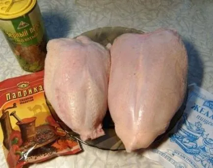 Kolbász készült csirke zselés - egyszerű receptek