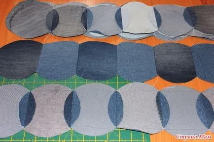 Pad din blugi vechi - Patchwork - acasă Mamele