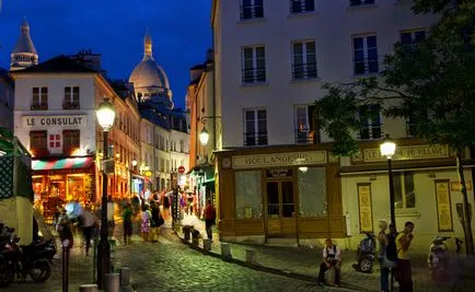 Útvonal Montmartre térkép és fotók